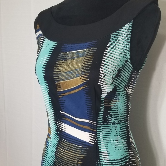 NWOT Connected Apparel Sz 6 Multicolored Dress - Picture 5 of 5